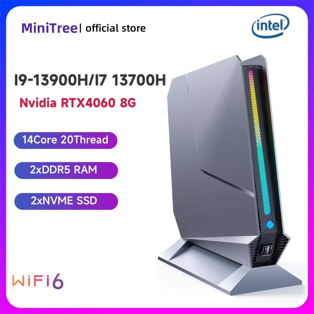 Ddr5 64Gb - كمبيوتر مكتبي صغير للألعاب، معالج كور