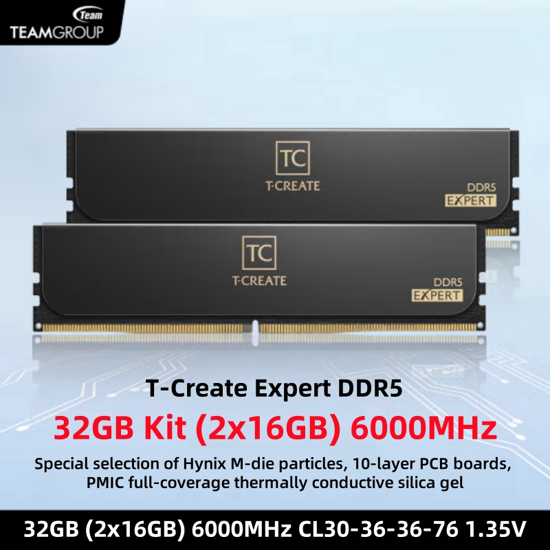 Ddr5 Ram - وحدة ذاكرة سطح المكتب TEAMGROUP T-Create