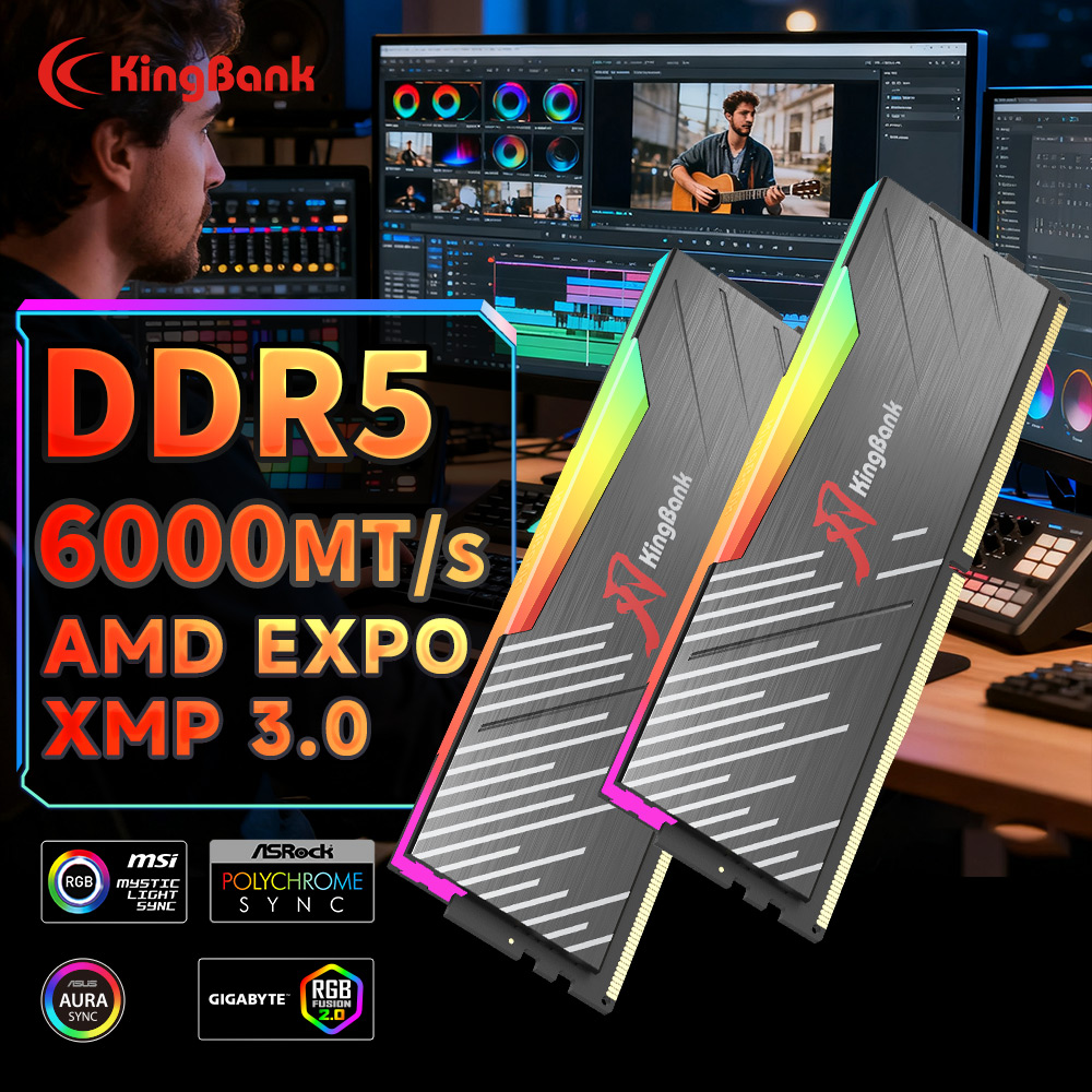 Ddr5 6000Mhz - ذاكرة كمبيوتر مكتبي KingBank KRRB DDR5