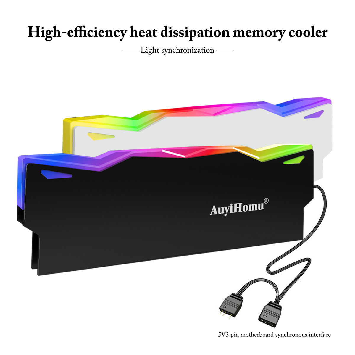 Ddr5 Ram - مشتت حراري RGB من AuyiHomu، مبرد