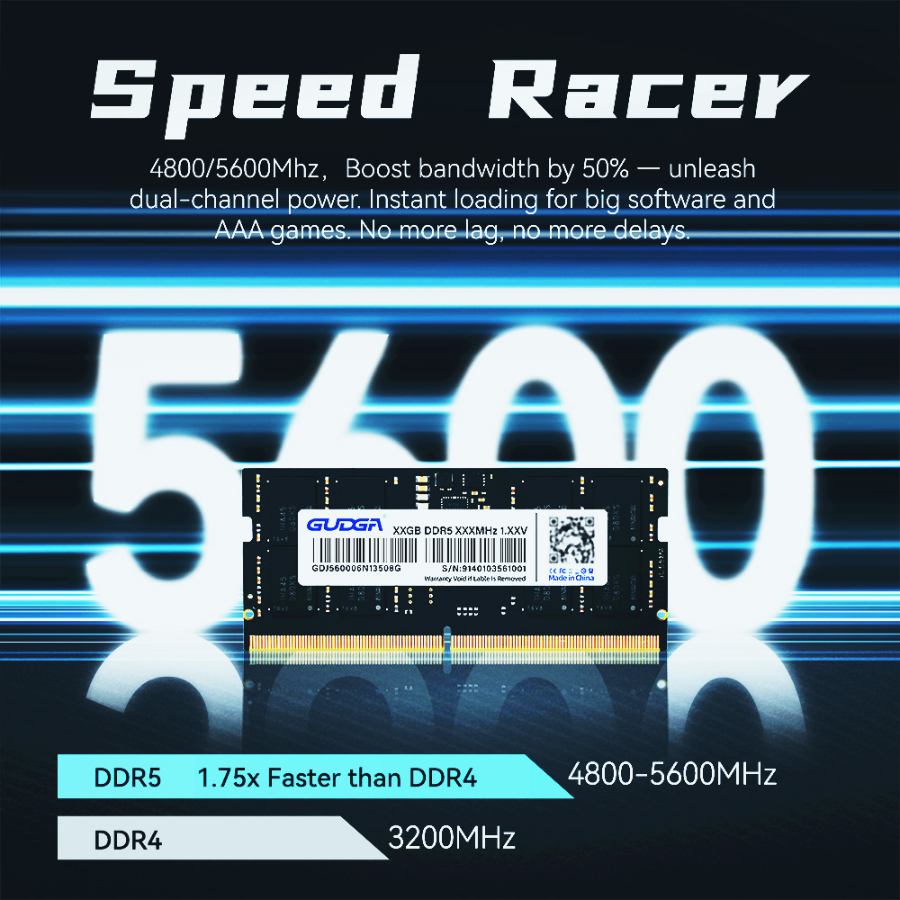ذاكرة GUDGA DDR5 بسعة 8 جيجابا - مراجعة Ddr5 6000Mhz وسعره