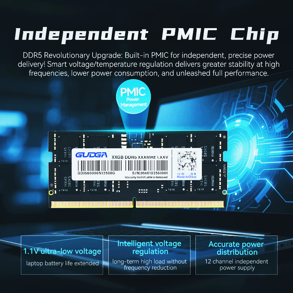 ذاكرة GUDGA DDR5 بسعة 8 جيجابا - مراجعة Ddr5 6000Mhz وسعره