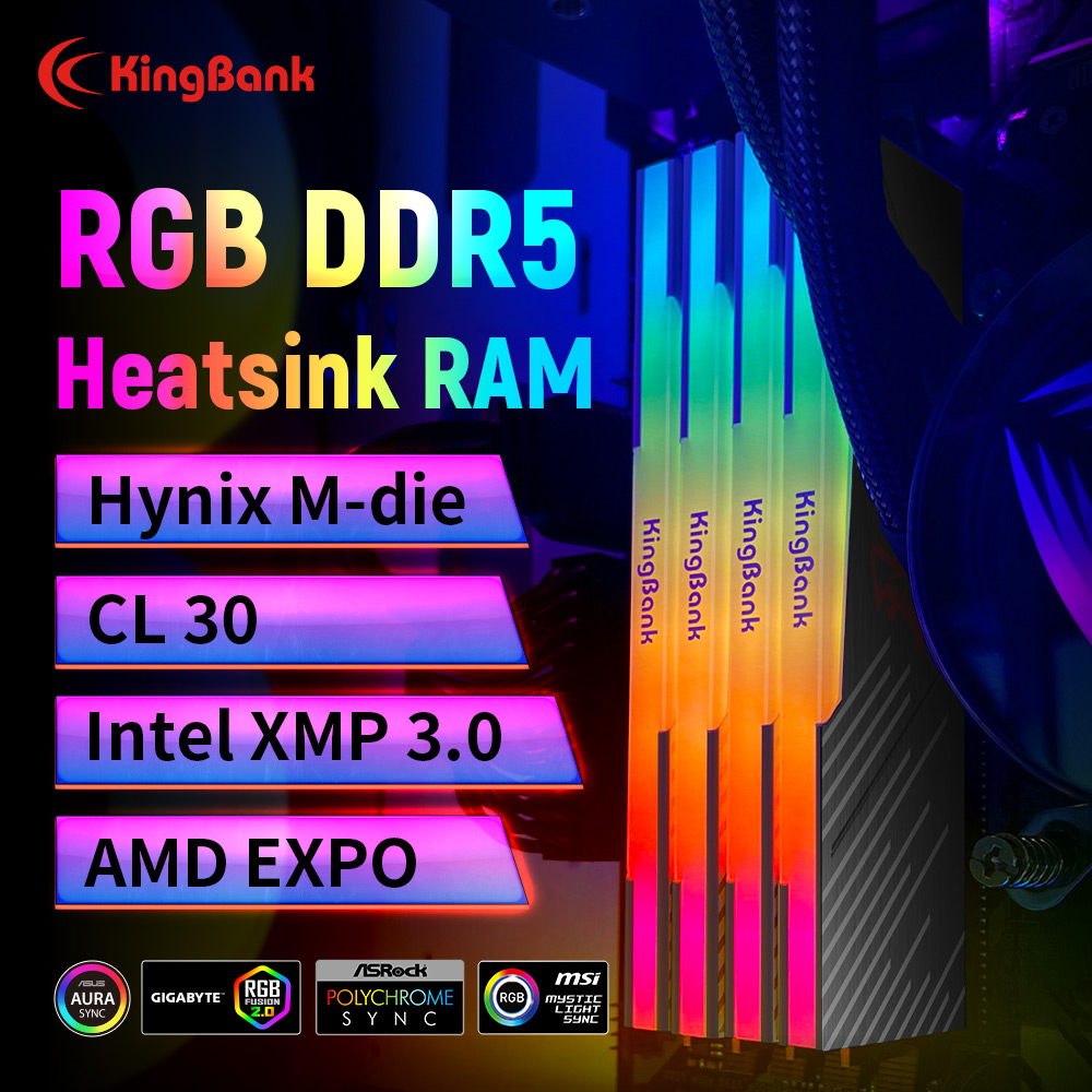 ذاكرة كينج بانك KRRB DDR5 RGB  - مراجعة Ddr5 6000Mhz وسعره