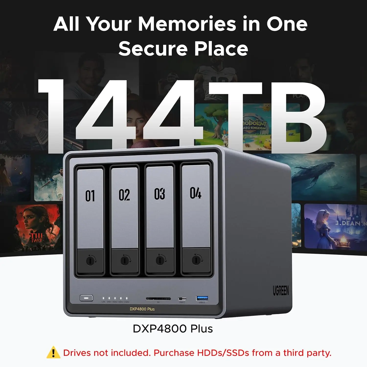 يو جرين NAS DXP4800 Plus، جهاز - مراجعة Ddr5 8Gb وسعره