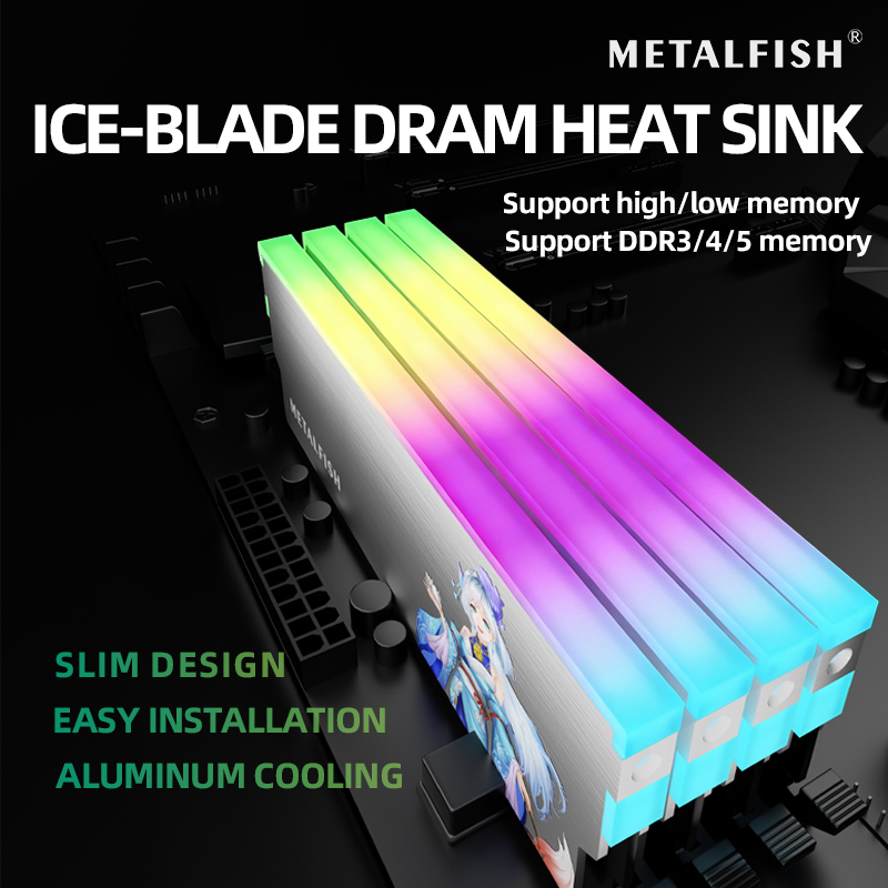 METALFISH DRAM المبرد 5V-3PIN  - مراجعة Ddr5 Memory وسعره