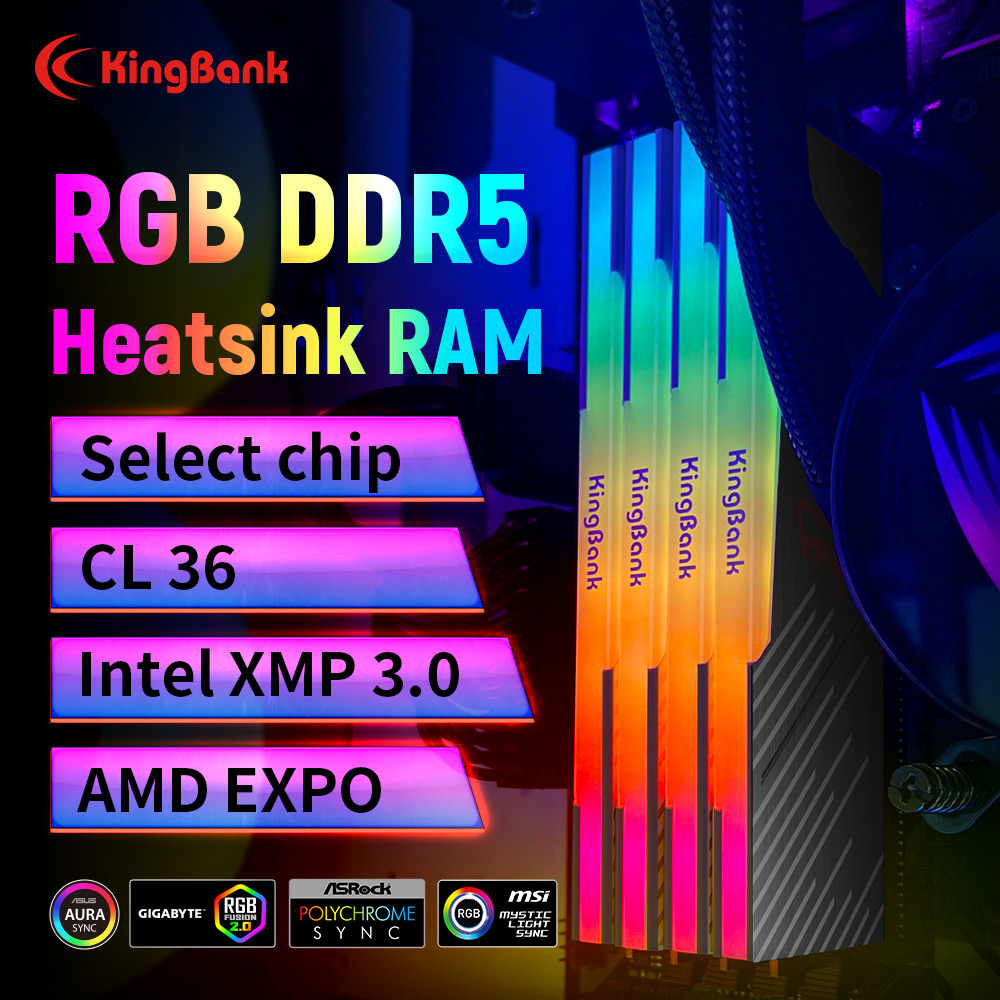 ذاكرة كمبيوتر مكتبي KingBank K - مراجعة Ddr5 6000Mhz وسعره