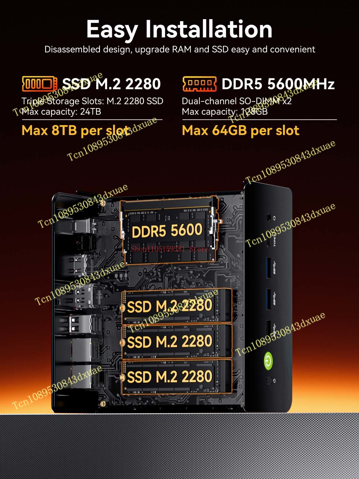 كمبيوتر مصغر GMKtec NcuBox K12 - مراجعة Ddr5 64Gb وسعره